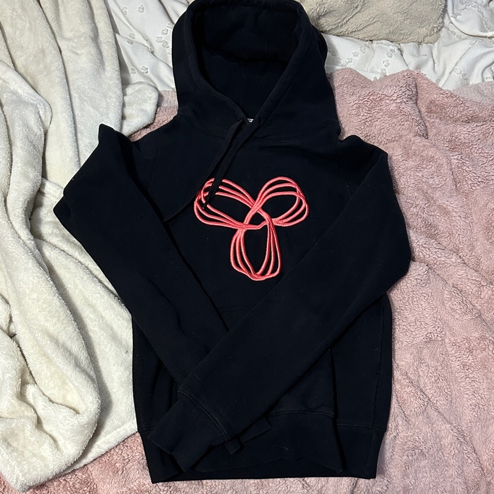 Black Hoodie with Pink TNA design